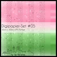 Digipapier Set #05 (rot & grün) zum ausdrucken, plotten, scrappen, basteln und mehr Bild 1