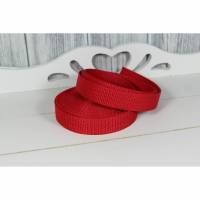 Gurtband 20mm Rot Band Borte Nähen Tasche Halsband Bild 1