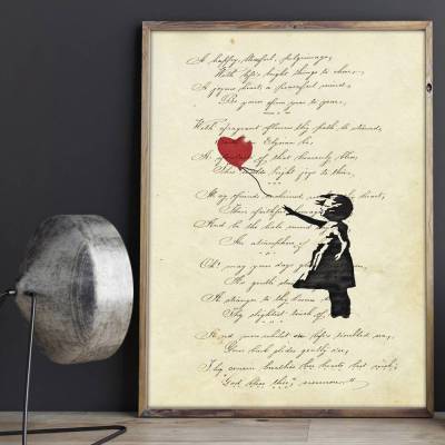 Fleeing Heart - FineArtPrint I Kunstdruck Poesie Gedicht