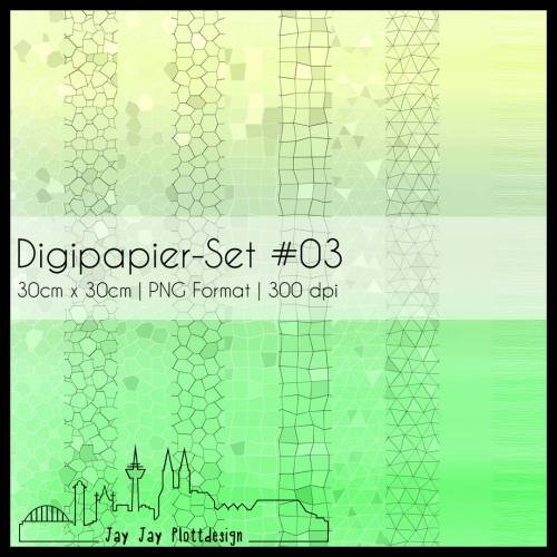 Digipapier Set #03 (gelb & grün) zum ausdrucken, plotten, scrappen, basteln und mehr