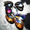 1 Glasanhänger, Suncatcher, Regenbogen-Kristall,  Prisma, Glastropfen, ca. 38x22,50mm, Farbauswahl Bild 5