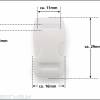 2 x Click Clip Verschluss Farbe: Weiß  Schnalle Steckverschluss für Paracord Rucksack Gürtel Bild 4