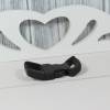 Gebogene Steckschnalle Schließe Kunststoffschließe Schnappverschluss Schnapper 20mm Schwarz f.Gurtband Halsbänder Bild 2