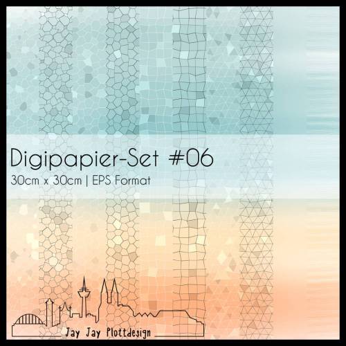 Digipapier Set #06 (blaugrün & sand) zum ausdrucken, plotten, scrappen, basteln und mehr