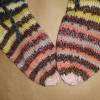 Socken handgestrickt in Größe 24/25 mit Bindeband, Kindersocken, Kuschelsocke, Stricksocken Bild 5