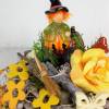 Herbstliche Tischdeko mit süßer Vogelscheuche, Herbstdeko, Gartendeko Bild 5