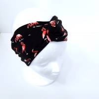 Turban Stirnband, Haarband mit Flamingo Motiv Bild 6