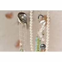 Perlenfischer "TimpeTe" Collier, Edelsteine, Perlen, Silber, 925, mehrreiig, Unikat Bild 1
