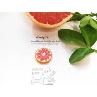 Großer Grapefruit Knopf Bild 1