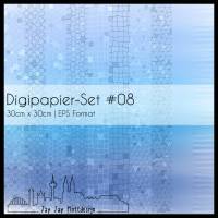 Digipapier Set #08 (blau) zum ausdrucken, plotten, scrappen, basteln und mehr Bild 1