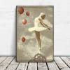 Collage TÄNZERIN rote Luftballons Bild auf Holz Leinwand Kunstdruck Wanddeko Vintage Shabby Steampunk online kaufen Bild 7