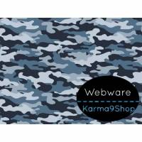 0,5m Webware Camouflage blau Bild 1