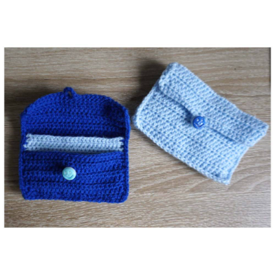 Häkelanleitung: Geldbörse mit 2 Fächern