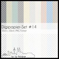 Digipapier Set #14 (Polkadots) zum ausdrucken, plotten, scrappen, basteln und mehr Bild 1