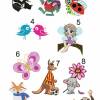 Besticktes personalisiertes Kinderhandtuch mit Tieren Namen Erkennungsbilder Kindertagesstätte Tagesmutter Kindergarten Bild 5