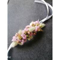 BIO Trockenblumen Serie LAGURUS Blumen-Armband aus getrockneten Blüten Hautfreundlich Armreif Boho-Hochzeit Braut Brautjungfern Bridesmaids Bild 1