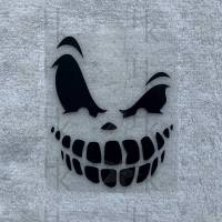 Bügelbild - Böses Gesicht (Halloween) - viele mögliche Farben Bild 1