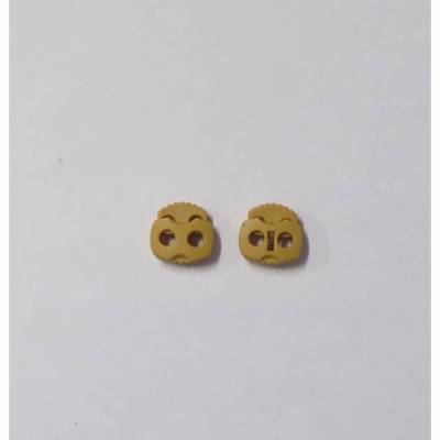 Kordelstopper - senf - oval - 5 mm - 2 Stück