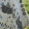Poncho handgefilzt EcoPrint kuschelig weich Geschenk Herbst Jacke Bild 4