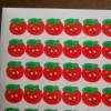 Tomate / Apfel  Sticker Aufkleber 80 Stück selbstklebend Bild 2