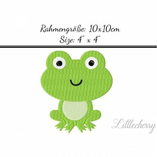 Stickdatei "Froggy" 10x10