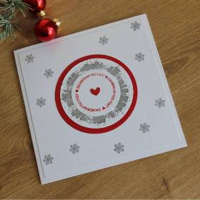 Weihnachtskarte Grußkarte "Weihnachtsstadt" aus der Manufaktur Karla