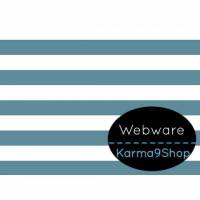0,5m Webware Stripe blau Bild 1