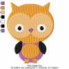 Stickdatei "Owl orange" 10x10 Bild 2