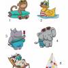 Besticktes Kinderhandtuch mit Strand-Motiven Namen Kita Erkennungsbilder Kindertagesstätte Tagesmutter Kindergarten Bild 3