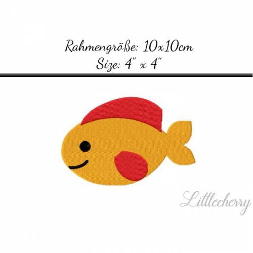 Stickdatei "Fisch no1" 10x10