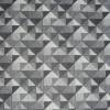 9,20 EUR/m Stoff - Baumwolle retro Dreiecke / Quadrate / Geo grau - hellgrau Bild 4