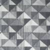 9,20 EUR/m Stoff - Baumwolle retro Dreiecke / Quadrate / Geo grau - hellgrau Bild 6