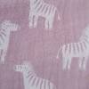 Turban Stirnband aus Musselin in rosa mit Zebras, Haarband Bild 4