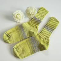 Tolle Socken mit Baumwolle, Stricksocken, warme Socken, Gr. 36/37 Bild 2