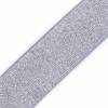 1 m Gummiband Taillenband  Breite 40mm Grau mit Lurex (1m/2,00 €) Bild 2