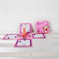 Explosionsbox Geburtstag, rosa, Glücksschwein, lustig, Geldgeschenk Bild 1