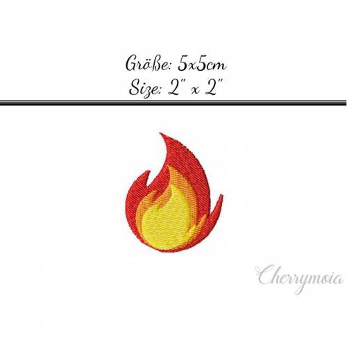 Stickdatei "Feuer no1" 5x5
