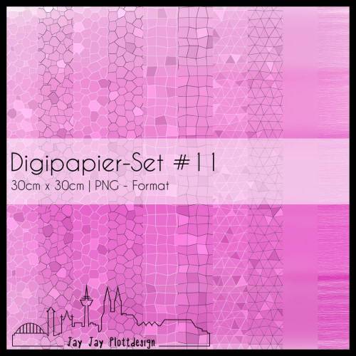 Digipapier Set #11 (rosa) zum ausdrucken, plotten, scrappen, basteln und mehr