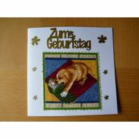 Geburtstagskarte mit Hund Grußkarte Bild 1