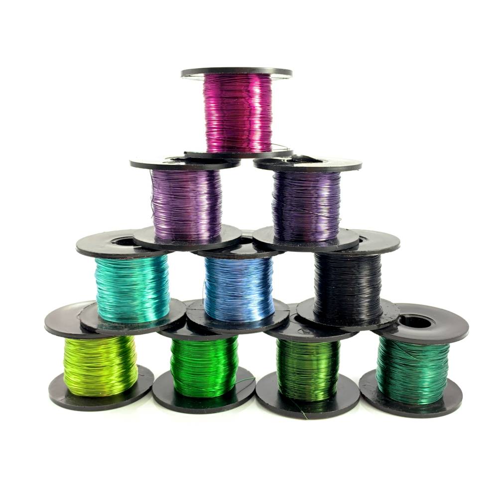 farbiger Kupferdraht 0,315 mm, Rolle 70 m / 50 g - Farbwahl Bild 1
