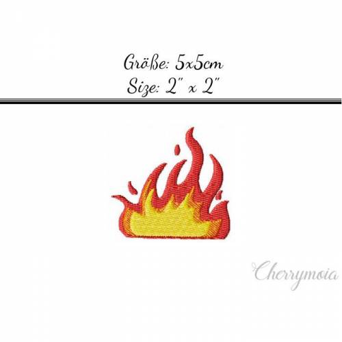 Stickdatei "Feuer no2" 5x5