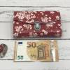 Geldbörse Geldbeutel Portemonnaie Geldtasche - beschichtetes Leinen Kirschblüte Asia Style Bild 3
