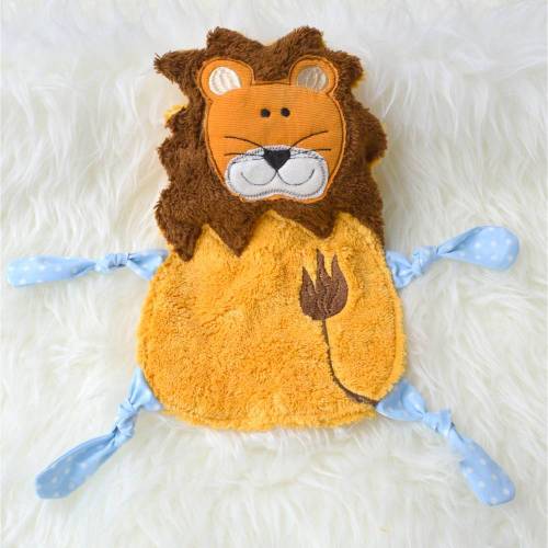 ITH Stickdatei Löwe Schmusetuch 18x30cm