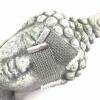 EDELSTAHOHRRINGE - fingergestrickte OHRRINGE aus Edelstahldraht mit BERGKRISTALL Bild 3