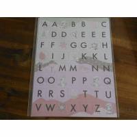 52 Buchstaben  Sticker   Aufkleber    selbstklebend, Prinzessin Bild 1