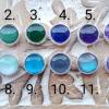 Bunte handgemalte Slider für 10mm breite Armbänder in 12 verschiedenen Farben Blau Lila Grün Töne Bild 2