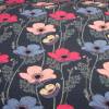 French Terry Druck Sommersweat – Big Flowers – KATINOH rosa pink hellblau auf blau  weiss Limited Edition Blumen auf blau Mädchen und Frauen Bild 3