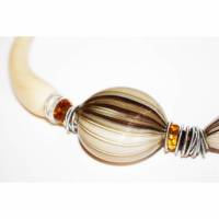 Halskette "Murano-Style", lampwork Bild 1
