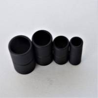 Magnetverschluss schwarz matt, Zylinder, Bohrung 6, 8, 10 oder 12 mm, Schmuckverschluß, Kettenverschluss Bild 1