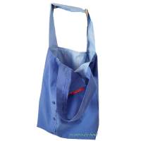 dekorative kleine blaue Handtasche auch zum Einkaufen, Unikat Bild 3